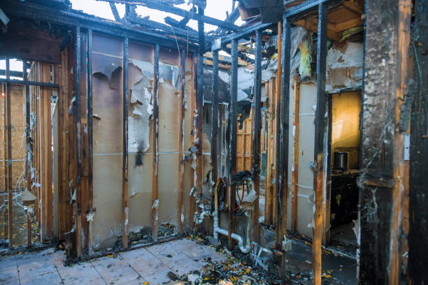 Professional Emergency Fire Cleanup technician working in Leith-Hatfield, PA